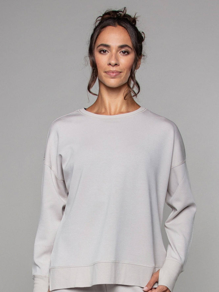 Supersoft Longline Sweatshirt Oat