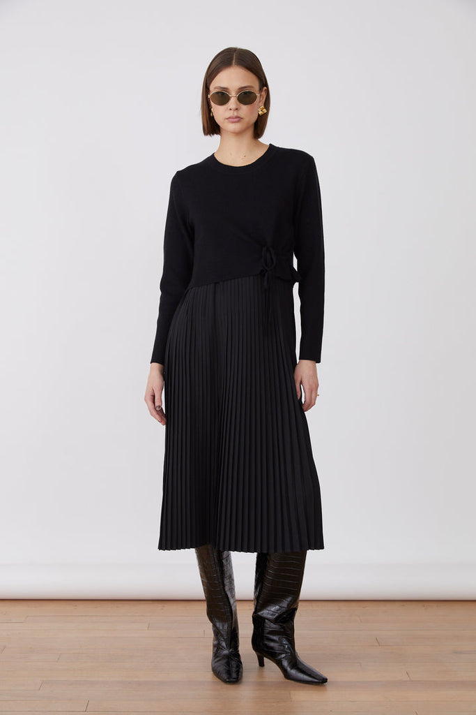 Merida Black Knit Dress