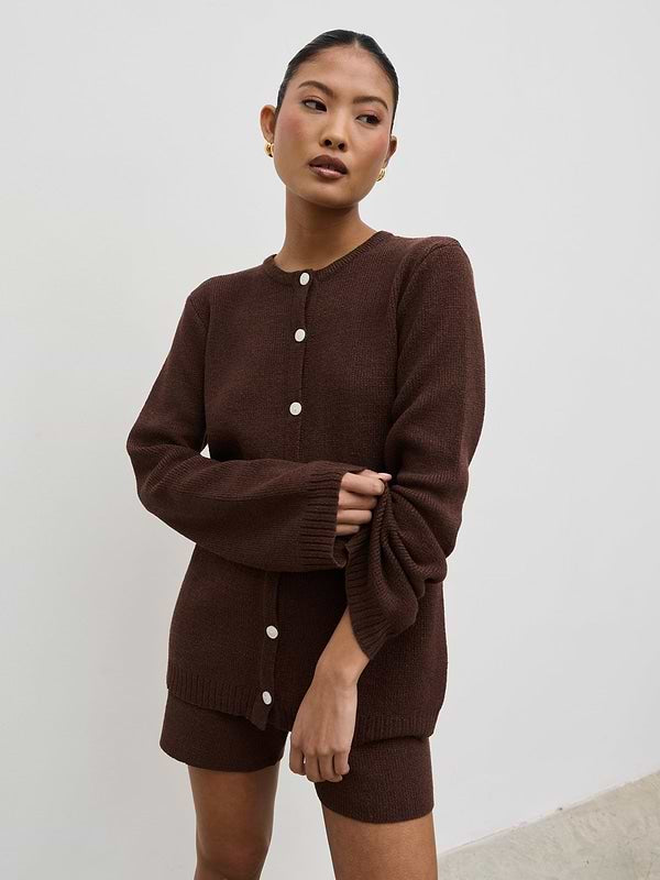 Gracie Fine Tape Knit Cardigan