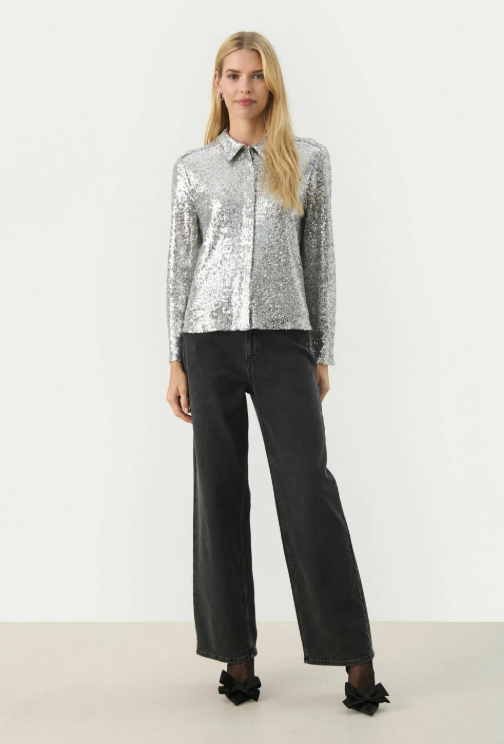 Mabelle Sequin Shirt by Part Two