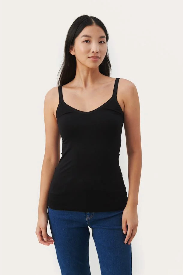 Hydda Black Cami Top