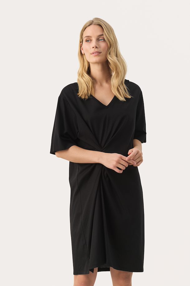 Jenelle Knot Dress Black