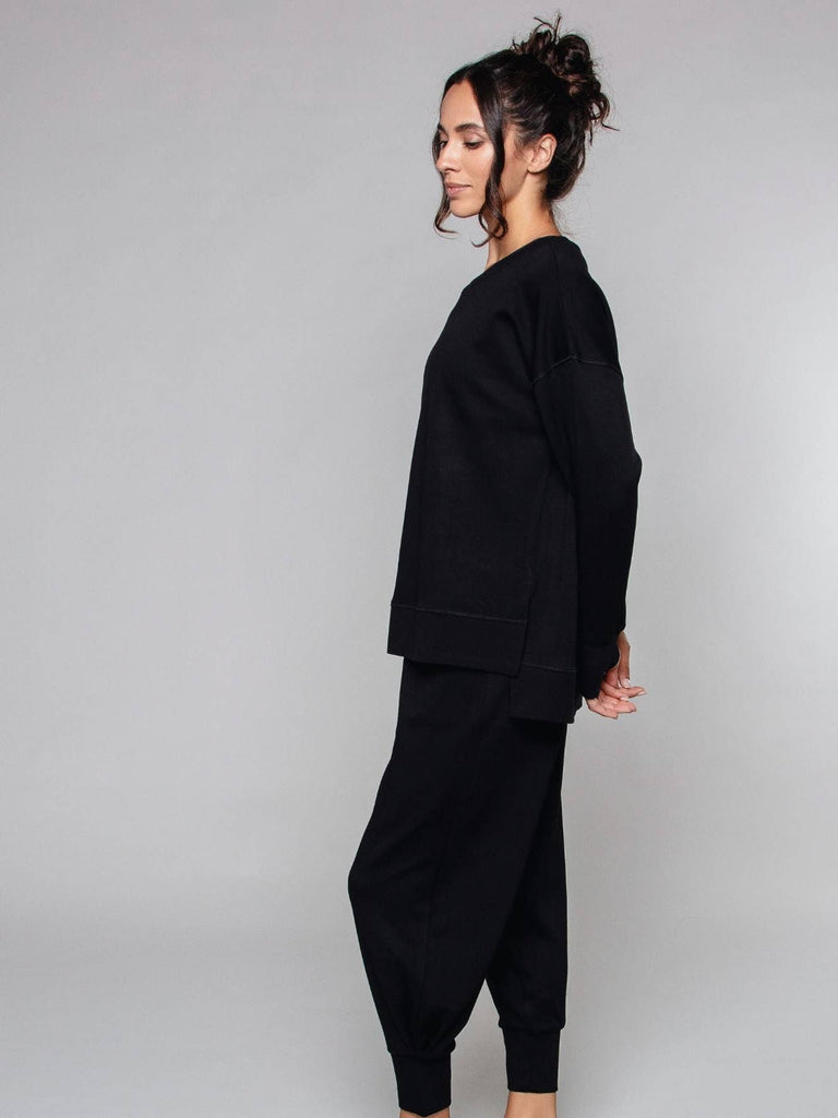 Supersoft Cuffed Sweatpant Blk