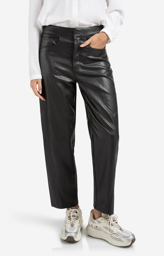 Faux leather trousers - Brown