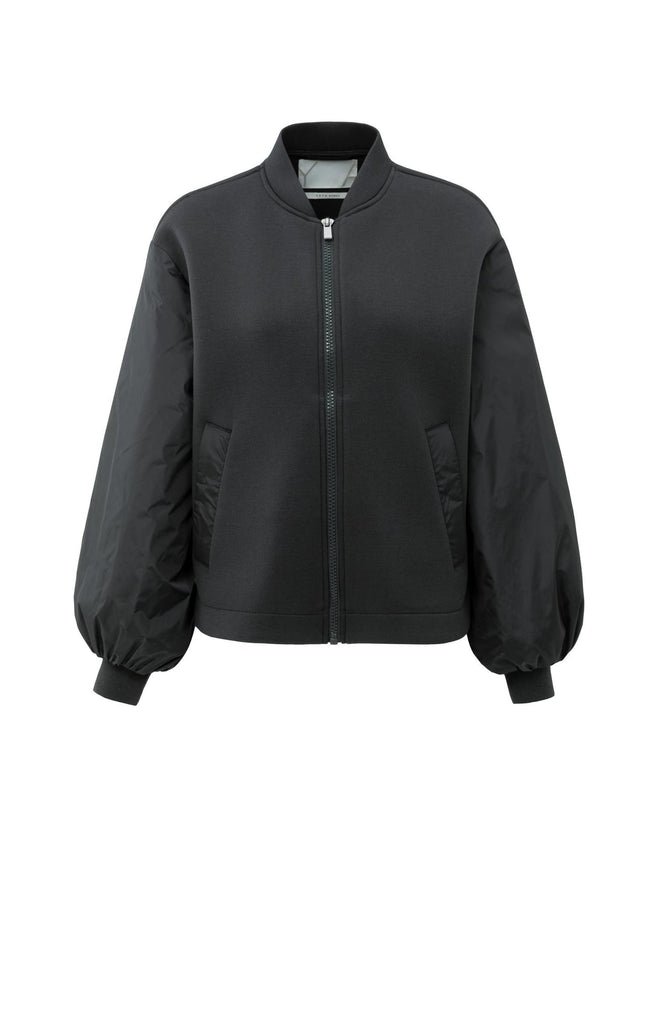 Fleece bomber jacket