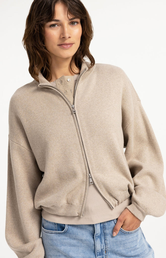 Jacquard knitted cardigan