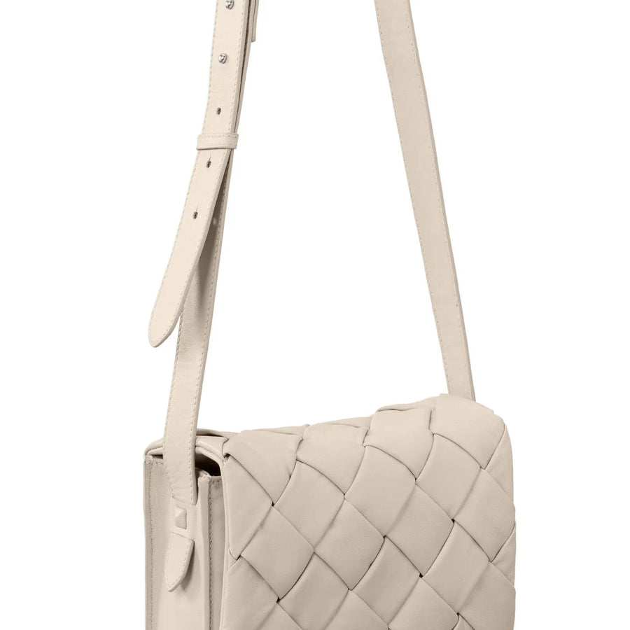 Braded Crossbody Bag Cream