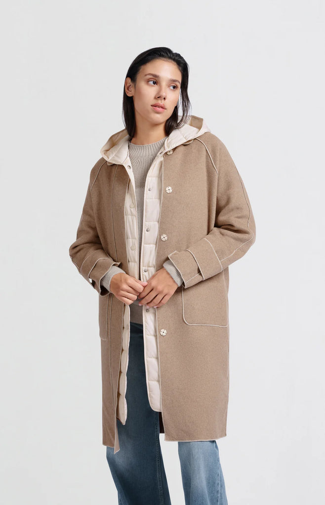 Yaya Double Layer Long Coat