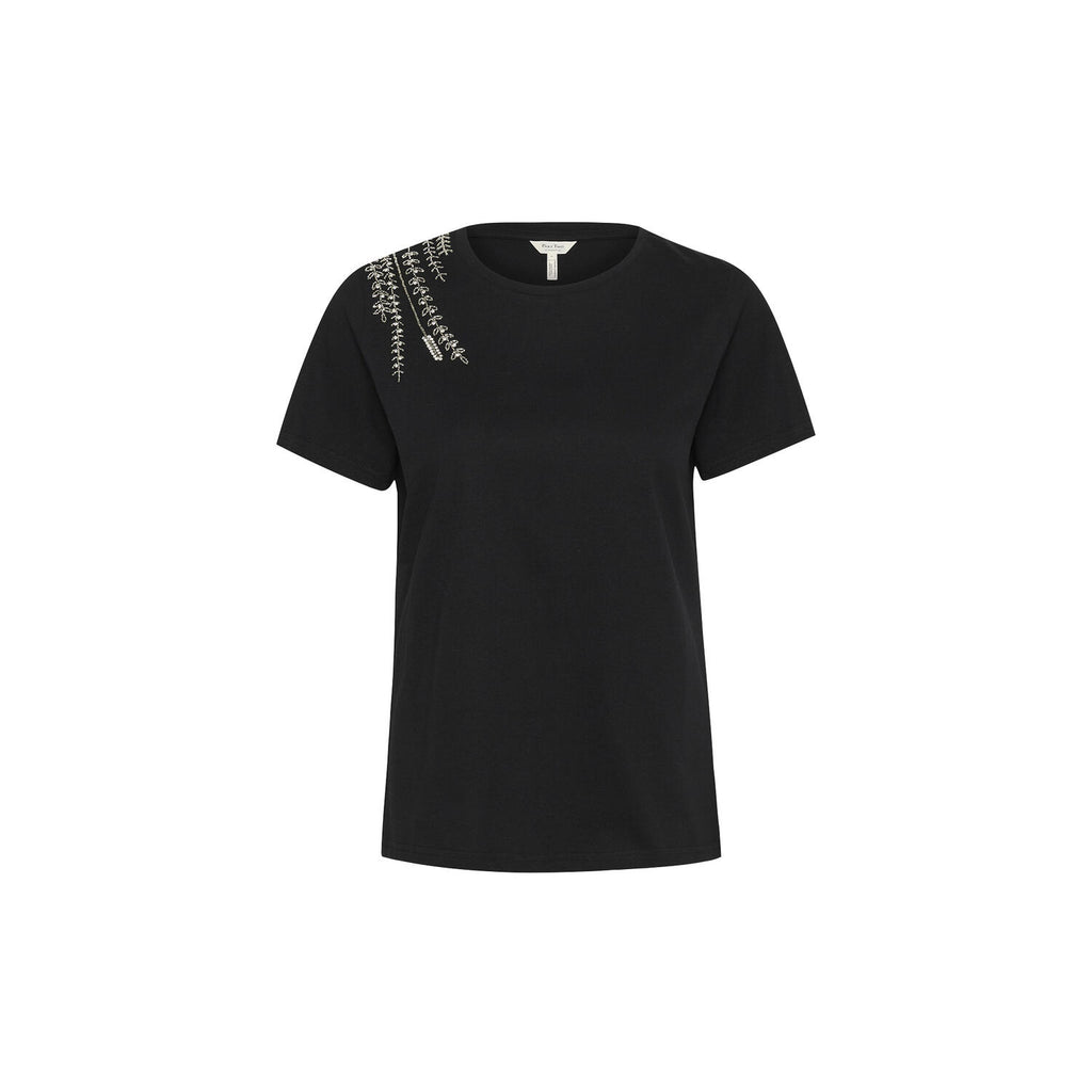 Maggi Embroidered TShirt Black