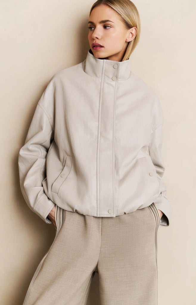 Short Faux Leather Jacket