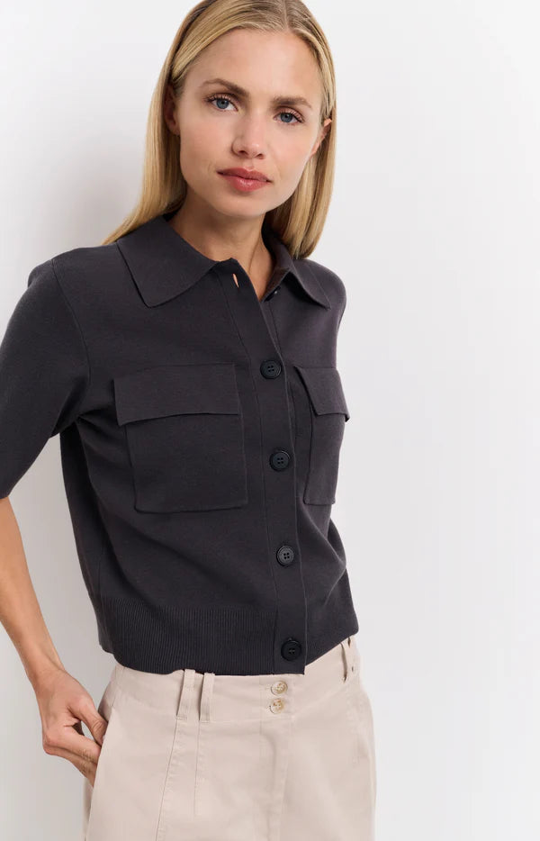 Short Sleeve Cardigan by Yaya
