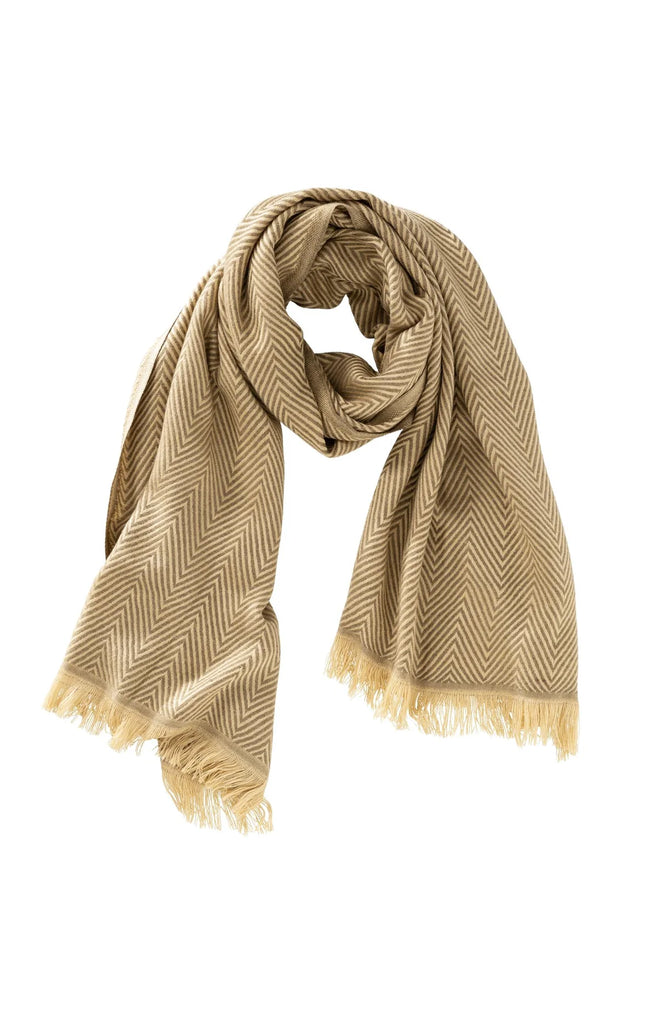 Soft Woven Scarf Brownish Green