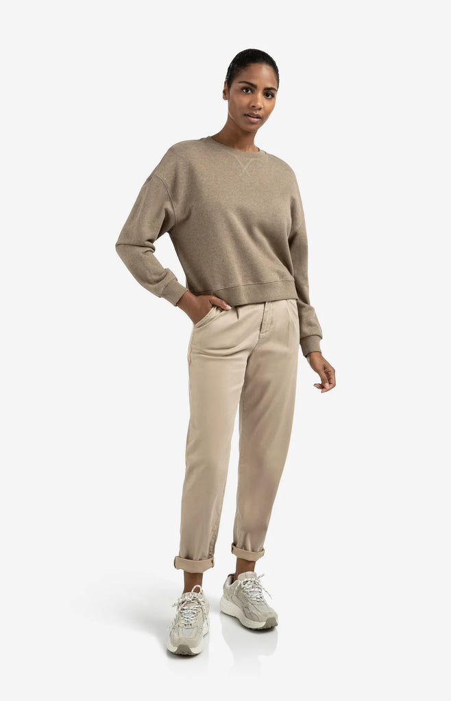 Trousers with pleats and chino pockets Sand Beige